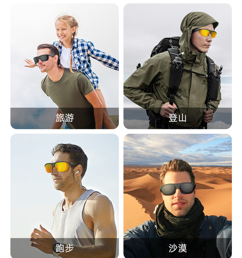 智能眼镜无线蓝牙耳机太阳镜听音乐打电话导航驾车偏光科技墨镜详情4