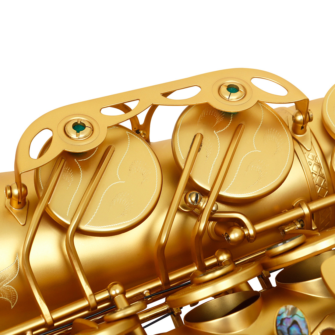 LADE中音磨砂萨克斯乐器初学成人演奏降E调鲍鱼壳按键中音萨克斯详情21