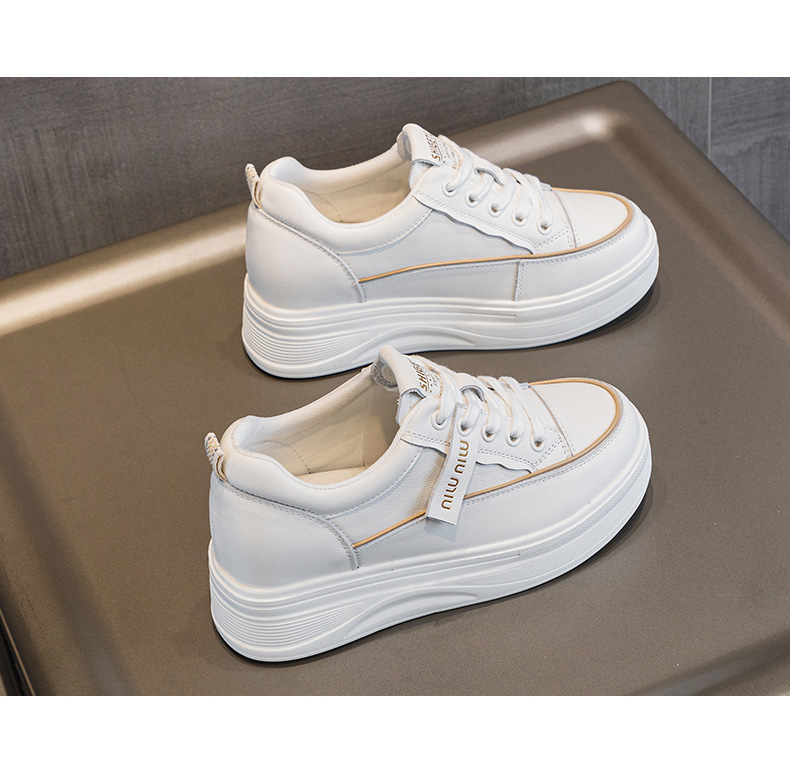 头层牛皮小个子内增高小白鞋松糕厚底运动鞋夏季网面透气休闲女鞋详情28