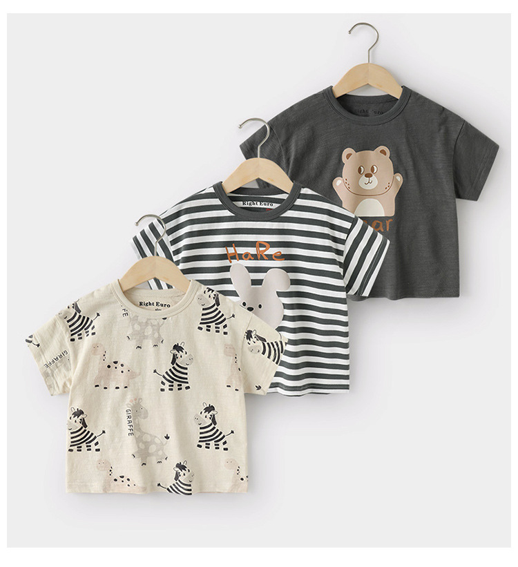 男童短袖T恤夏装夏款童装儿童宝宝1岁3小童半袖上衣夏季潮U14636详情2