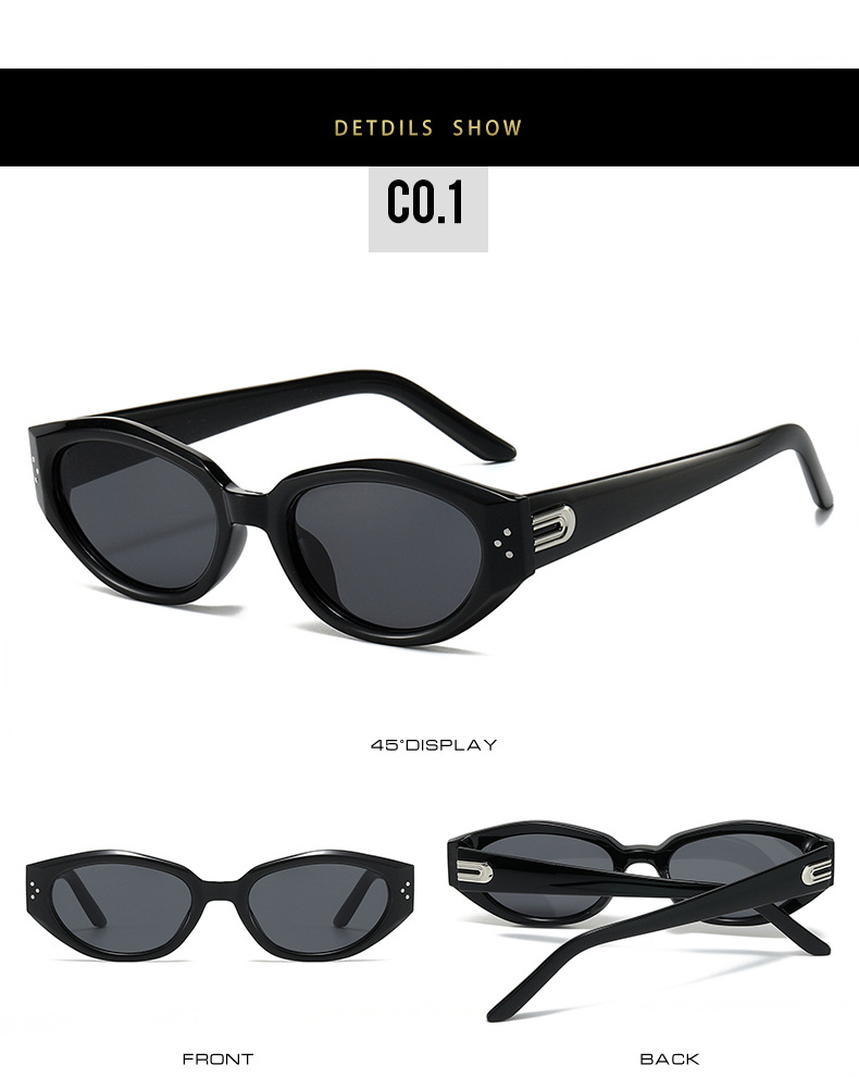 2024新款墨镜女网红同款轻奢高级感墨镜男 潮猫眼墨镜防晒太阳镜详情7