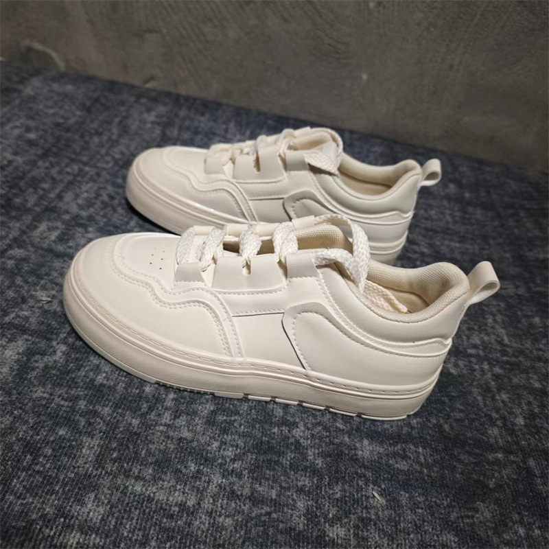 配裙子小白鞋女2024新款透气女鞋chic鞋子休闲厚底板鞋百搭H1378详情1