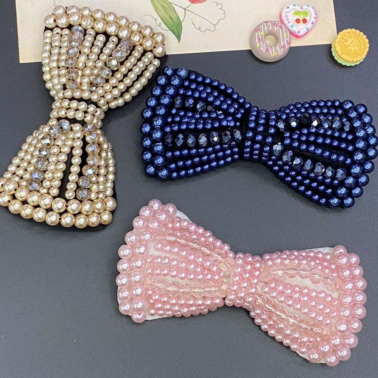 韩版蝴蝶结发饰配件鞋帽服配件包包多种用途配件批发源头厂家直销详情4