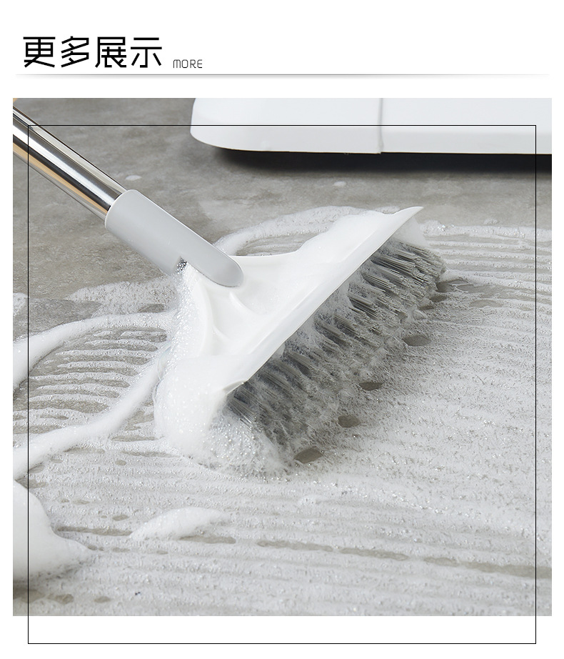 Hard bristle floor brush, floor crack brush, bathroom wash, corner and toilet tile brush, crack cleaning brush, glass scraper brush, broom pic 28