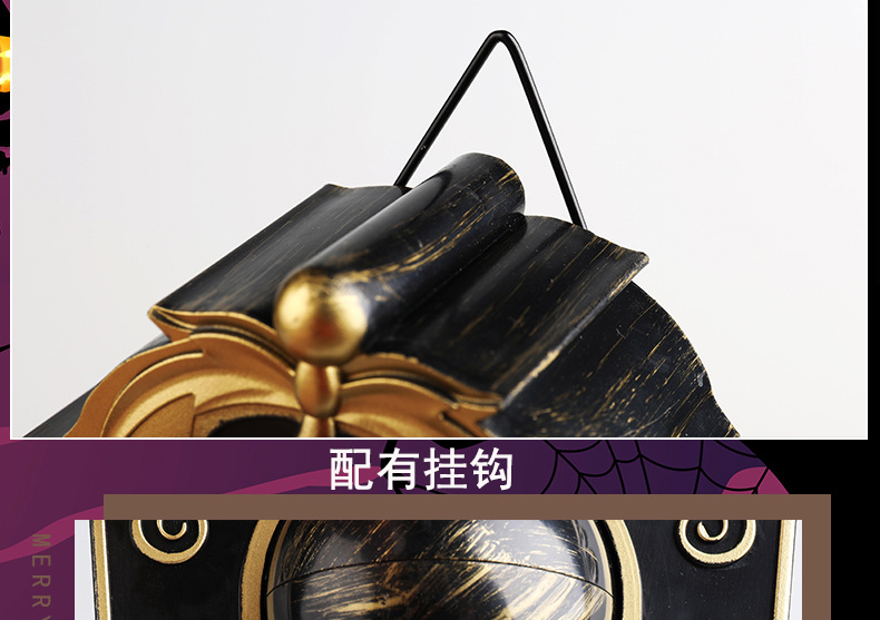 万圣节独眼门铃装饰LED电动发光发声眼珠门铃酒吧密室整蛊道具详情7