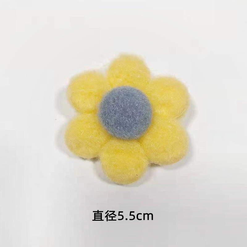 Korean-style plush little flower accessories, colorful flower brooches, bags, hair accessories, clothes, scarves, diy decorative accessories pic 12
