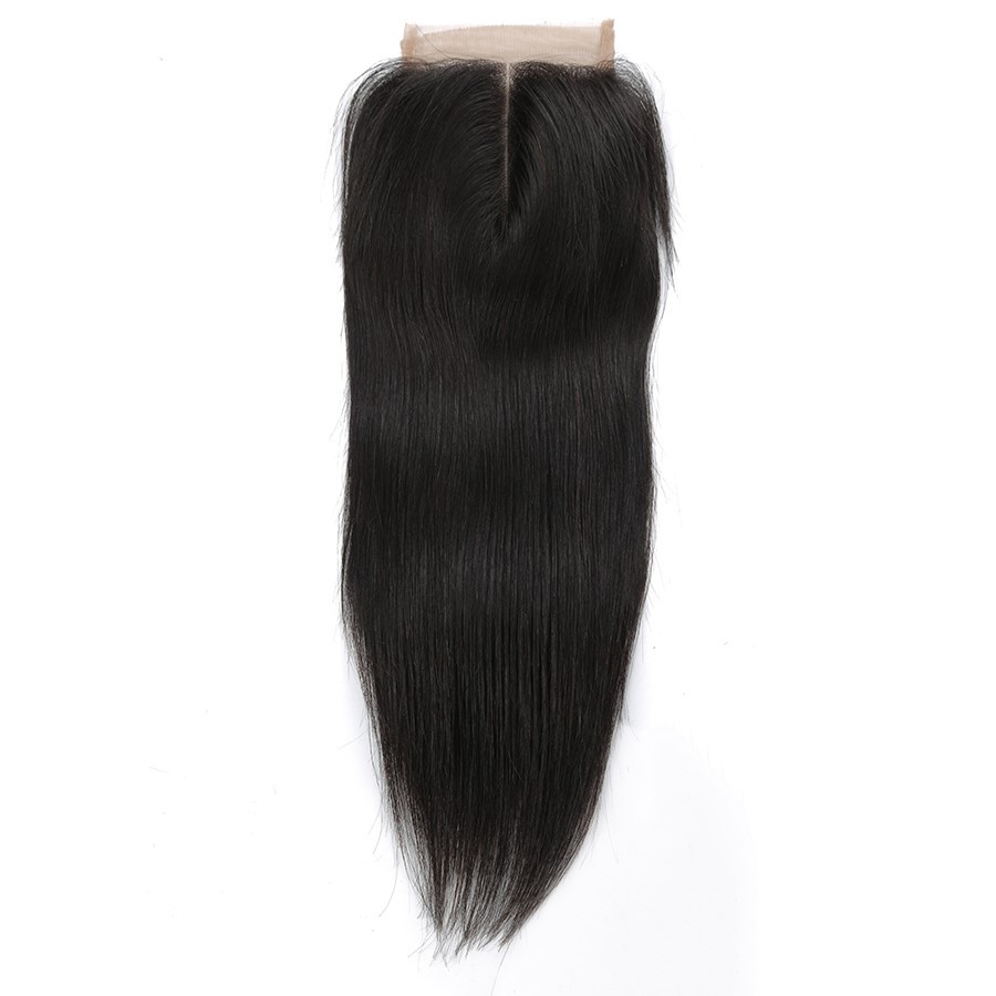Wholesale of Straight hair extensions and wigs, pick a natural human hair strand Straight wave hair curtain pic 6