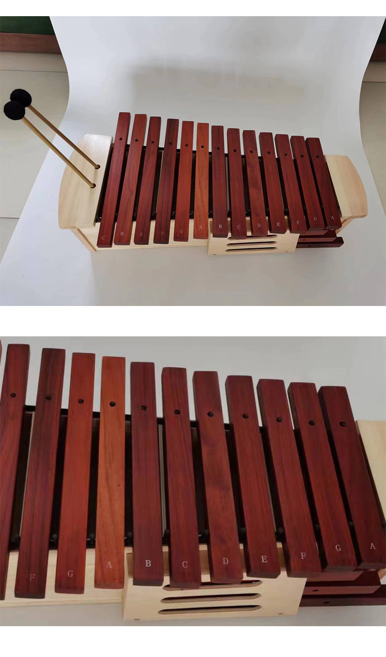 奥尔夫乐器批发教学仪器儿童打击乐器中高低音铝板琴幼儿园木琴详情7