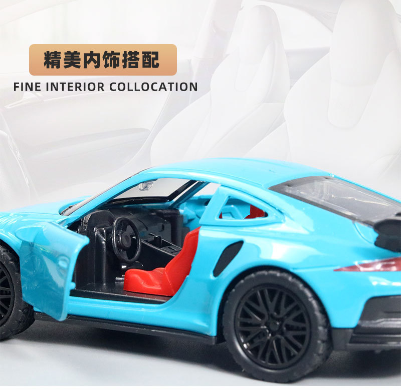 (袋装)1/36合金模型回力儿童玩具跨境摆件批发跑车仿真玩具车代发详情6