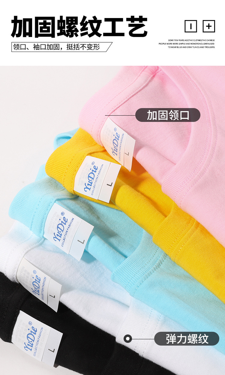 2022 New summer pure cotton short-sleeved T-shirt for men, a trendy brand for junior high school and senior high school students. Loose and versatile for middle school students on Instagram pic 6