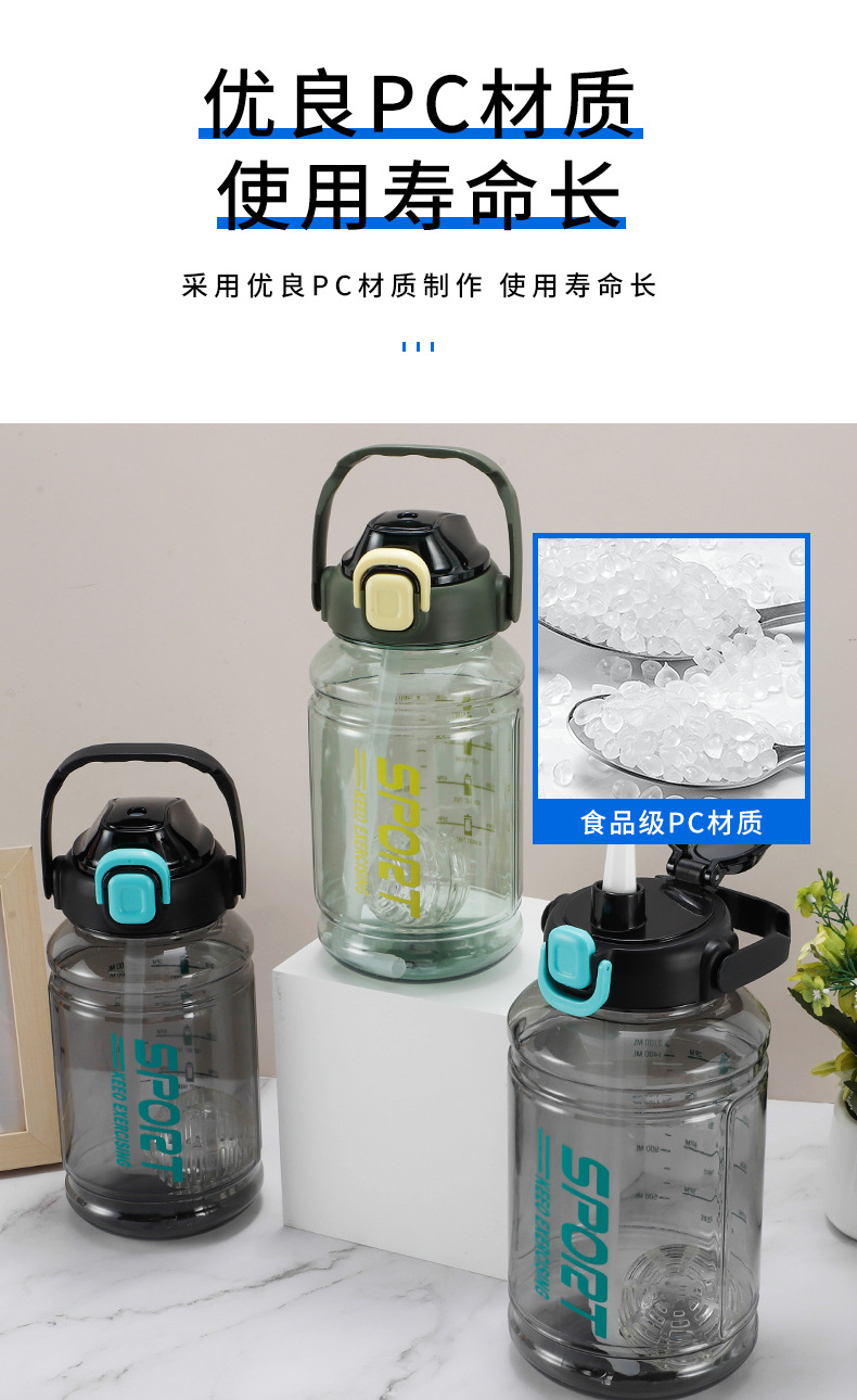 夏季便携耐高温随手杯太空杯简约弹盖塑料杯男女生高颜值水杯子详情6