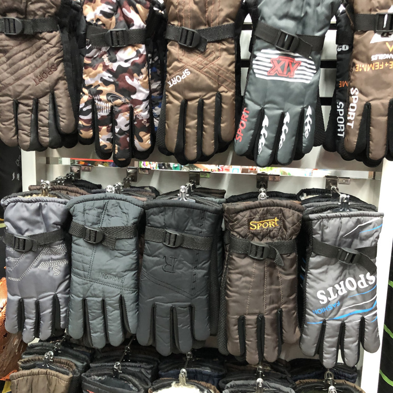 Winter thickened and fleece gloves, street stall, night market, wandering products, windproof, cycling, cold-proof and anti-slip cotton gloves pic 11