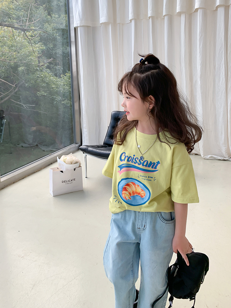 艾摩贝贝2023夏新款童装男女童宝宝可爱T恤儿童数码印花卡通短袖详情51