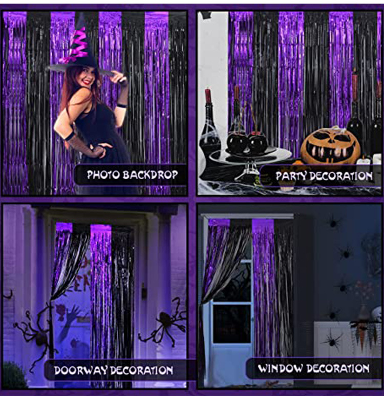 派对装饰雨丝帘背景帘场地布置流苏雨丝门帘新年亮光双拼雨丝帘详情9