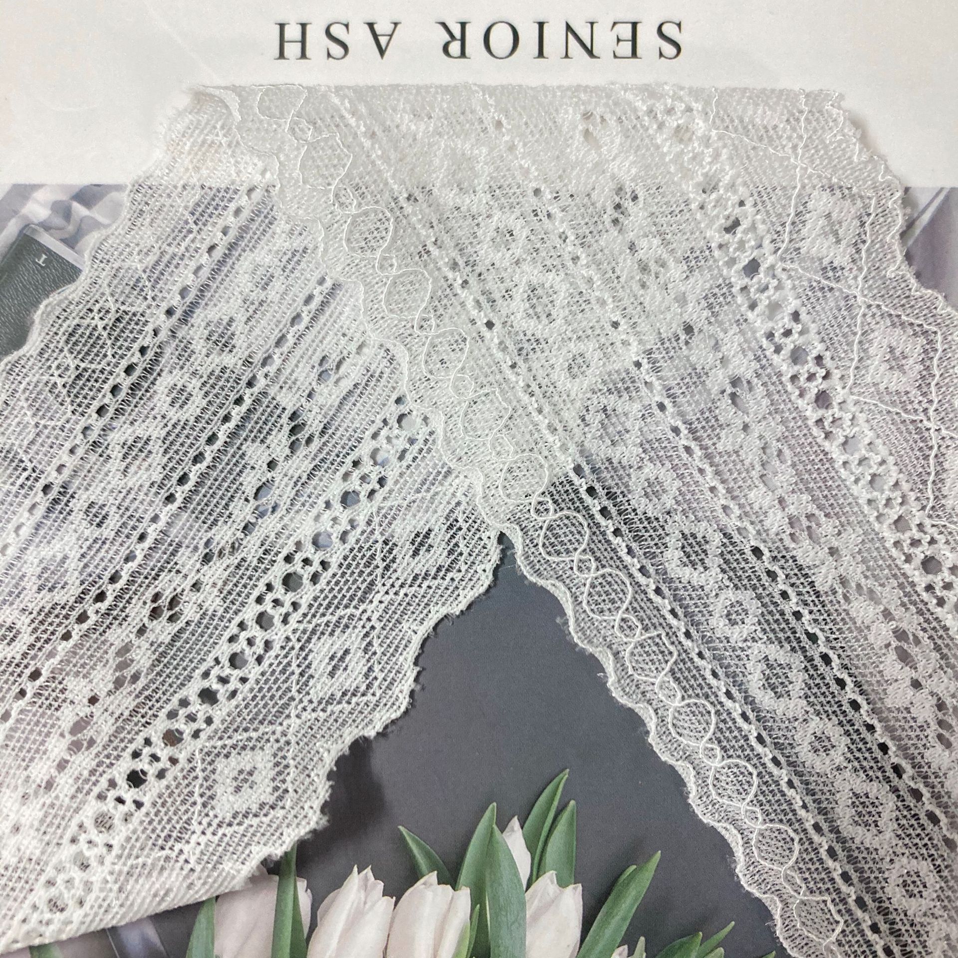 Custom elastic lace trim manufacturer wholesale lace ethnic style lace trim straps diy accessories small lace edges pic 17