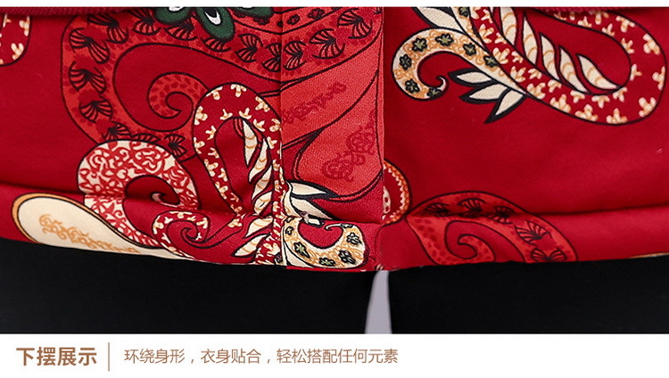 Women's clothing for middle-aged and elderly people, cotton-padded jackets for mothers, autumn and winter coats with fleece and thickened cotton-padded clothes, large-sized cotton-padded jackets for grandmothers aged 40-50-60 pic 42