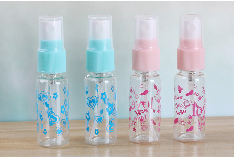 Wholesale 20ML printed spray bottles, small spray bottles, spray spray bottles, portioning bottles, plastic cosmetic spray bottles pic 5