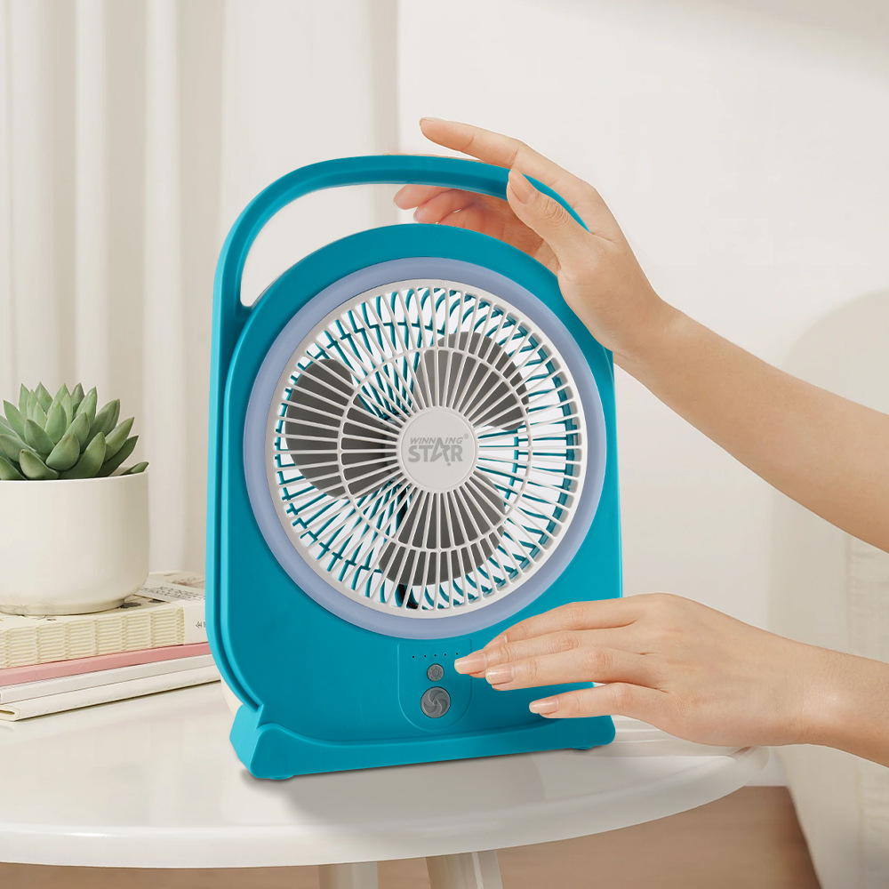 winning star brand exclusive AC/DC current 8-inch mini TYPE-C/USB interface small electric fan pic 4