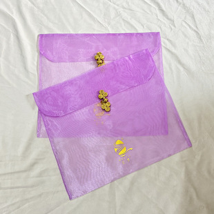 现货素色欧根纱礼品纱袋 10*13香皂饰品喜糖袋透明礼品饰品包装袋详情6