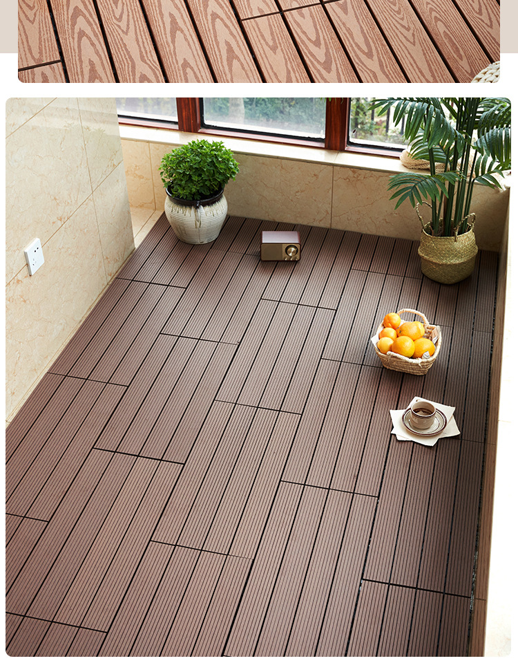 户外拼接木地板室外环保型塑木复合地板 防腐生态diy木塑地板厂家详情20