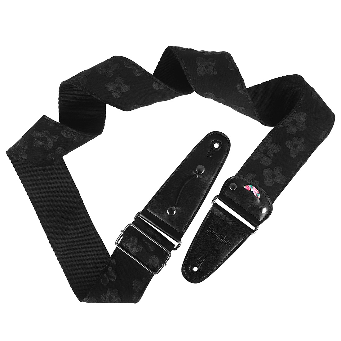 Wholesale electric acoustic guitar straps, widened three-dimensional embossed printed crossbody shoulder straps, adjustable length electric bass straps pic 13