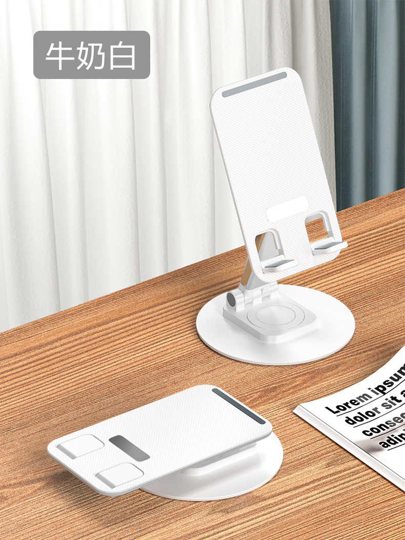 2023年新款铝合金360度旋转支架 直播高档平板SWITCH手机通用支架详情9