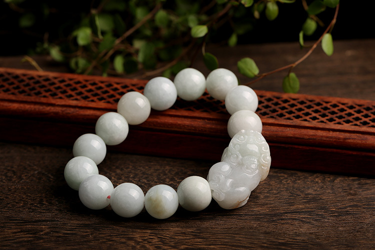 Natural jade and jade PI Xiu bracelet for couples, A genuine hand-woven jade PI Xiu bracelet pic 16
