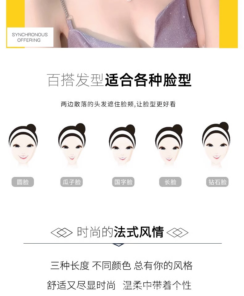 Wig for women, long straight hair, full head cover style, real hair strands, real hair, collarbone, full real, natural, round face, wavy, in stock pic 2