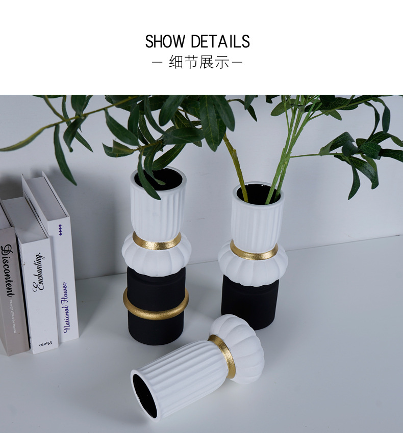 chinagoods Creative Nordic handicrafts, ceramic ornaments, wholesale hotel and home decorations, soft furnishings, vases and flower vases, light luxury pic 13