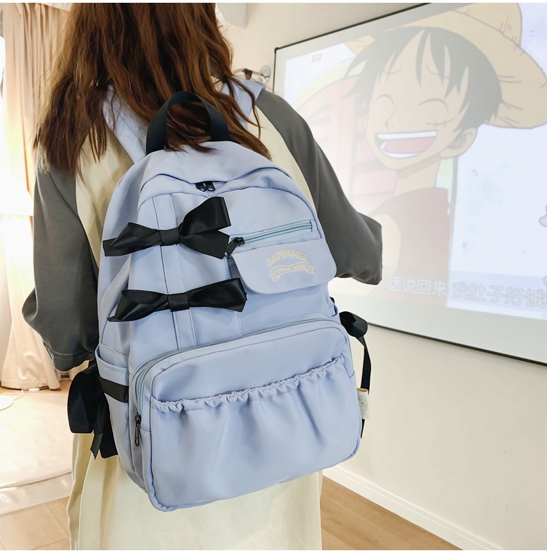 日系ins书包初中高中女生大学生高颜值双肩包蝴蝶结背包2023新款详情26