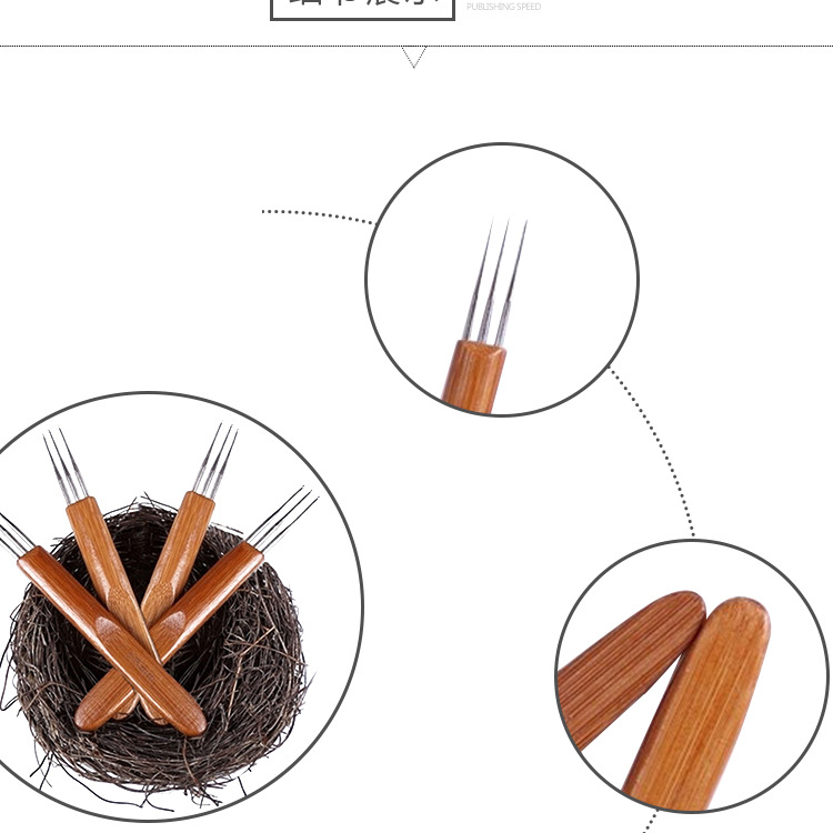 Double and triple braid crochet hooks 0.5-0.75 DIY wigs for braids, cross-border exclusive supply, factory direct sales and wholesale pic 4