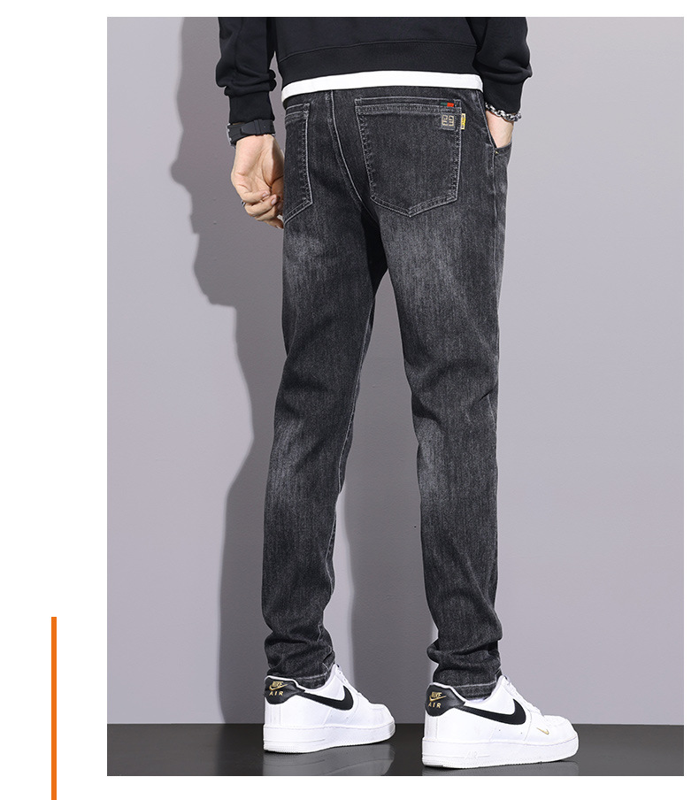 男士牛仔裤2024新款冬季加绒加厚宽松直筒裤秋冬款潮牌休闲长裤子详情11