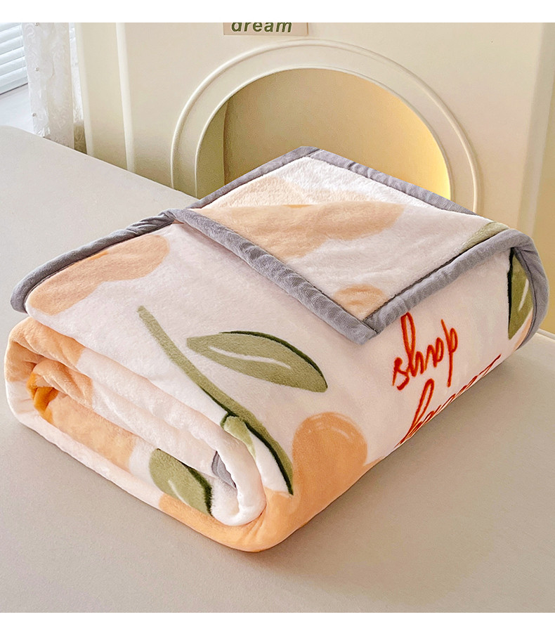 精品毛毯加厚保暖牛奶绒双层毯子沙发盖毯办公室午休空调毯子批发详情10