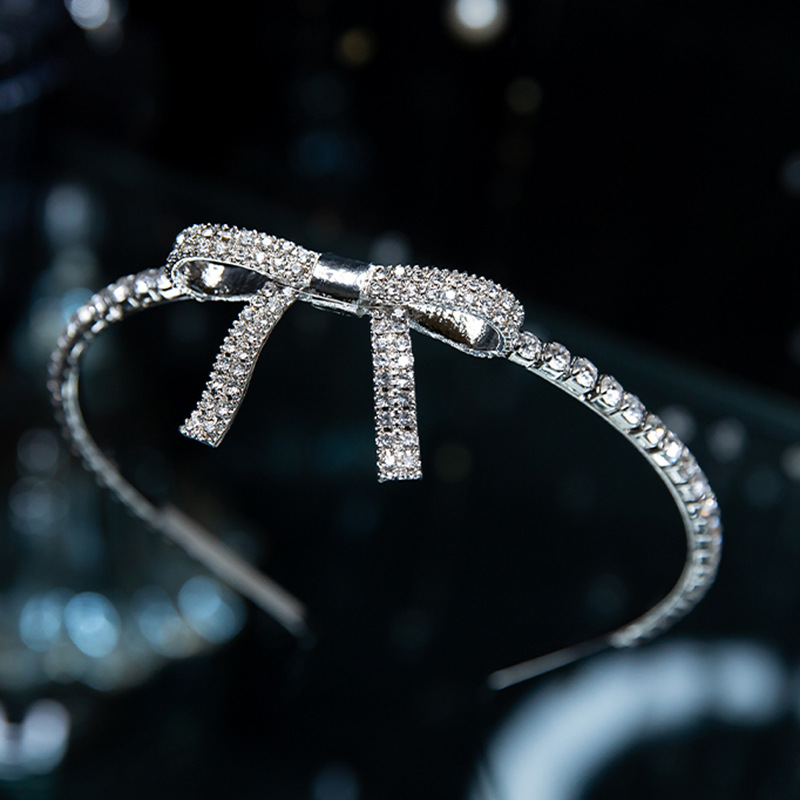 Mai Lang Japanese and Korean bride wedding dress, water diamond bow, hair band, headwear, accessories, banquet crown, hair accessory pic 29