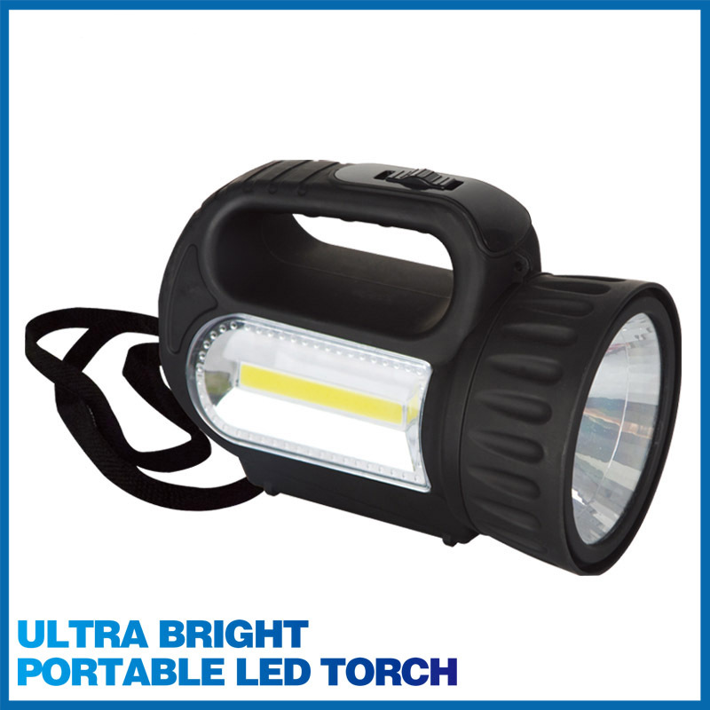 High-intensity LED flashlight, charging searchlight, side light strip, outdoor emergency rescue and fire-fighting multi-functional portable lamp pic 1