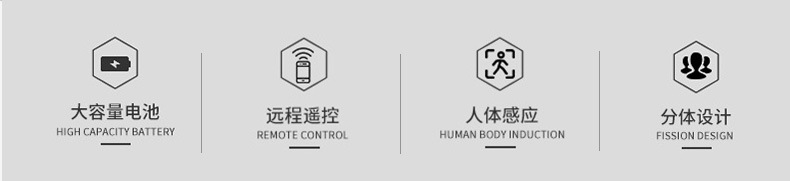 The manufacturer supplies LED split single-sided solar sensor lights for playgrounds, courtyards and houses pic 3