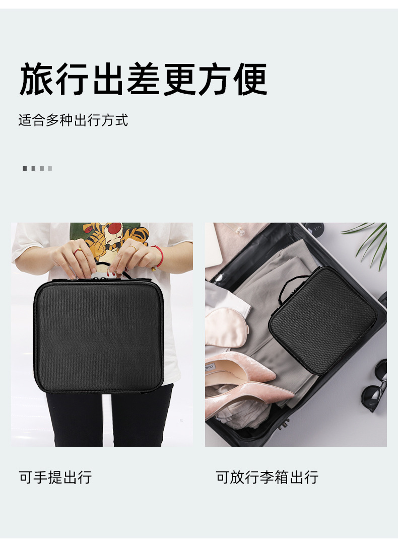 新款化妆包大容量高颜值化妆箱手提洗漱包便捷旅行收纳包现货批发详情4