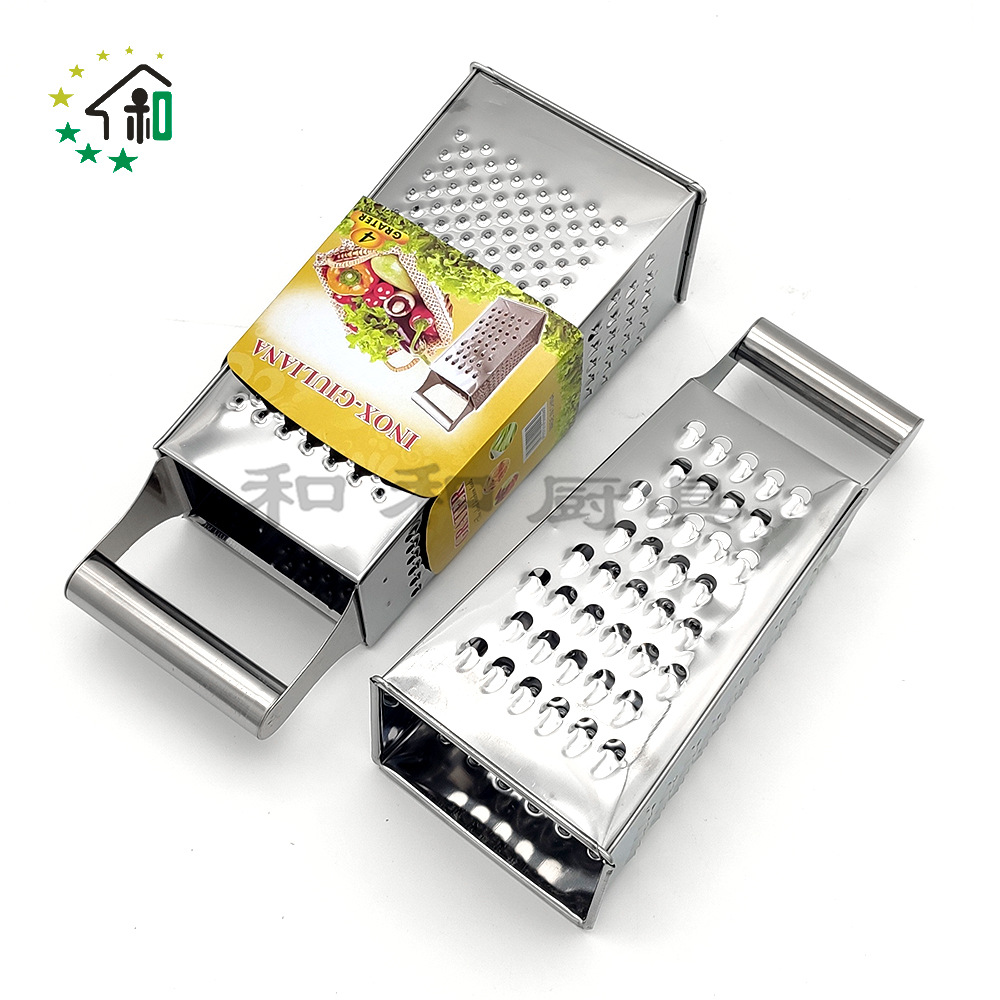 Potato shreds, minced garlic and ginger shreds scraping magic tool, shredder, four-sided vertical stainless steel shredder, multi-functional vegetable cutter pic 24