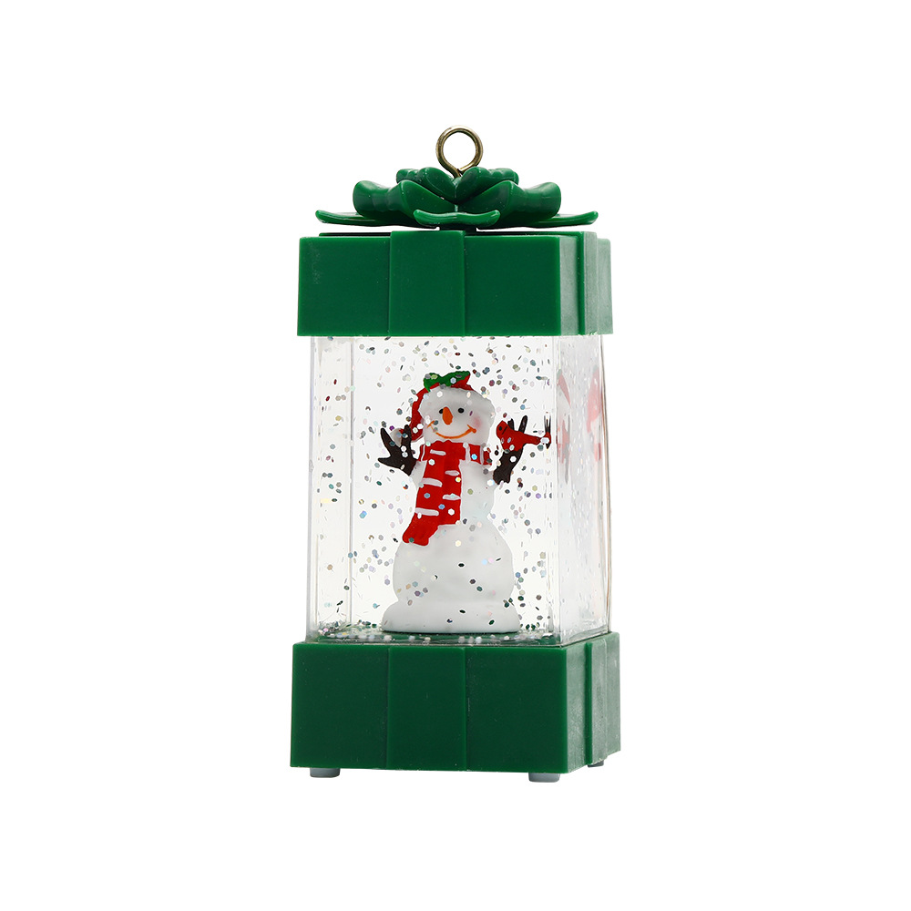 New cross-border water-filled small wind light LED portable Christmas electronic candlestick pic 4