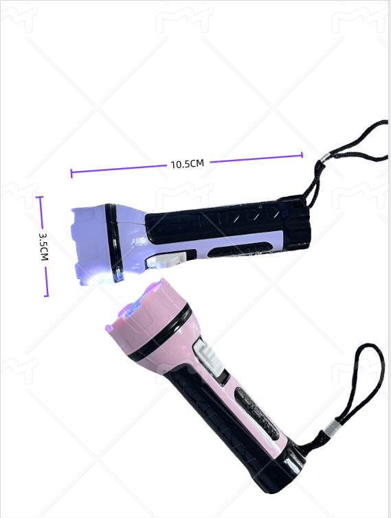 儿童玩具LED迷你手电应急灯调光手电筒彩色塑料小照明派对玩具详情2