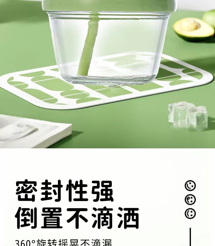 卡通墩墩杯迷你水杯玻璃杯 小奶杯咖啡牛奶杯高颜值胖胖杯带吸管详情3