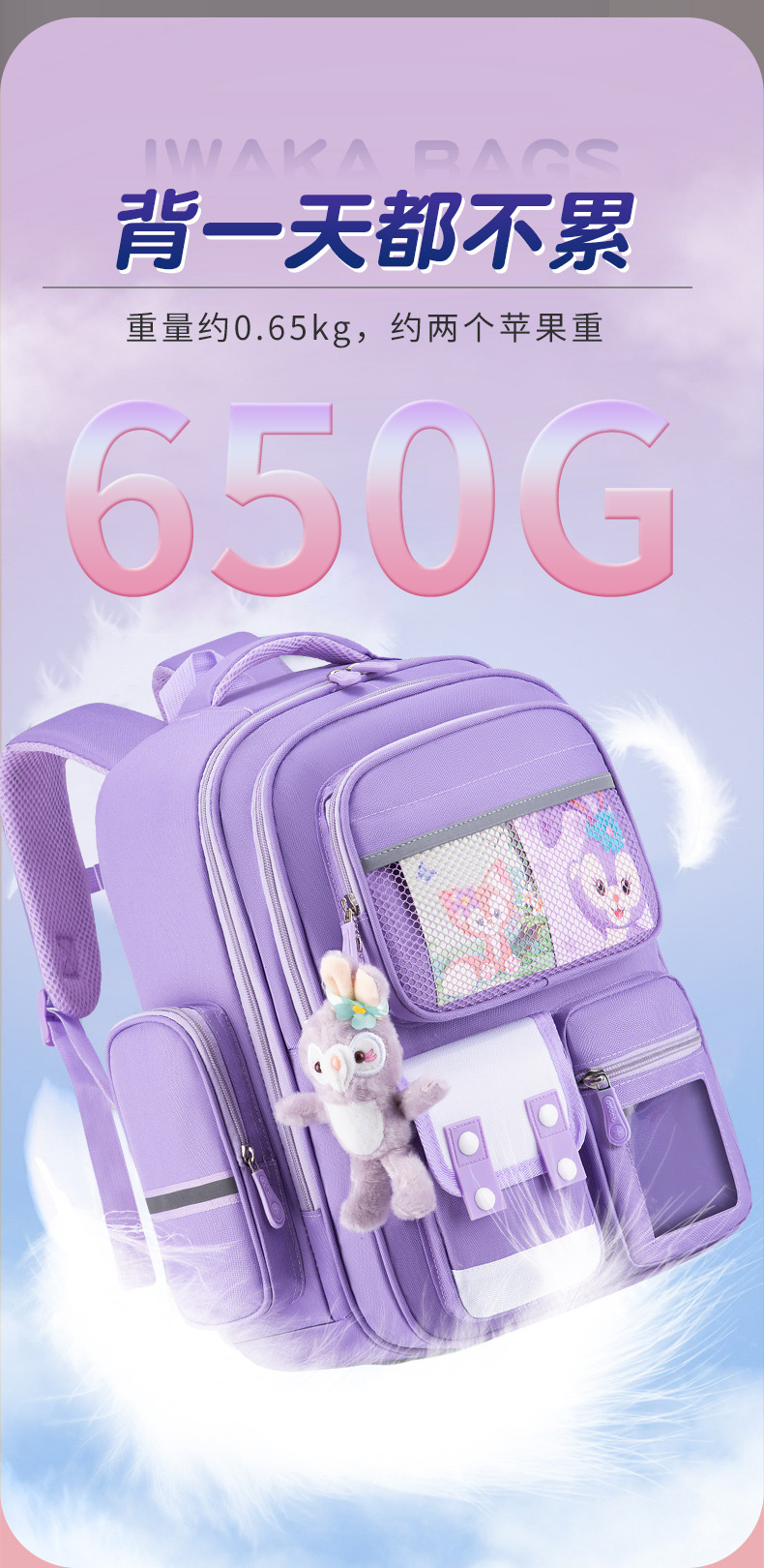 2023新款书包男生小学生一二三到六年级男童女超轻便儿童减负护脊详情12