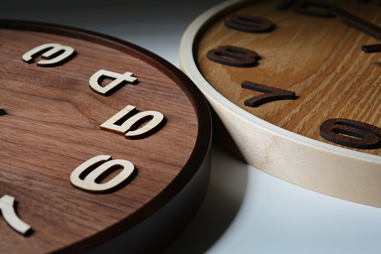 曲木挂钟:挪威森林数字款 静音曲木挂钟中国风潮新款 家居饰品钟详情8