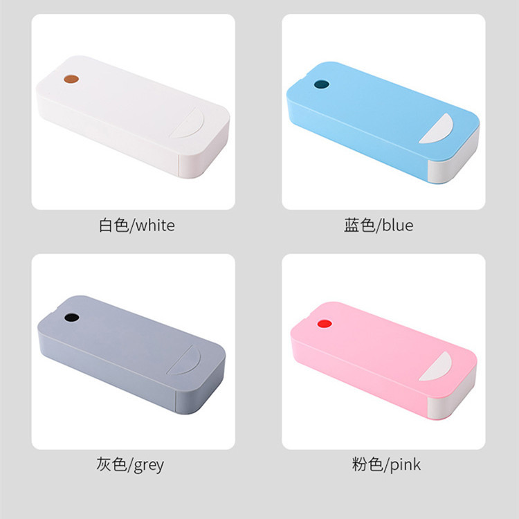 粘贴抽屉式桌下收纳盒桌面储物盒办公桌隐藏文具杂物塑料收纳笔盒详情4