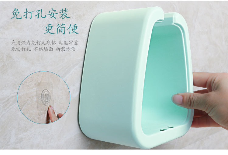 【 Toilet Brush 】 Fresh and practical set brush, toilet brush, wall-mounted toilet brush, adhesive hook, Japanese-style hanging pic 6