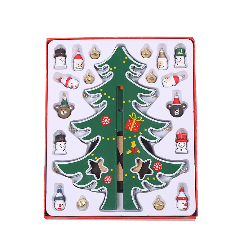 Only Supreme Christmas Decorations Desktop Christmas Tree Display Mini Christmas Tree Wooden Display Window Display items pic 7