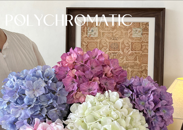 3D打印144片3叶仿真丽莎绣球花假花餐桌花摆花婚礼布置DIY花材详情26