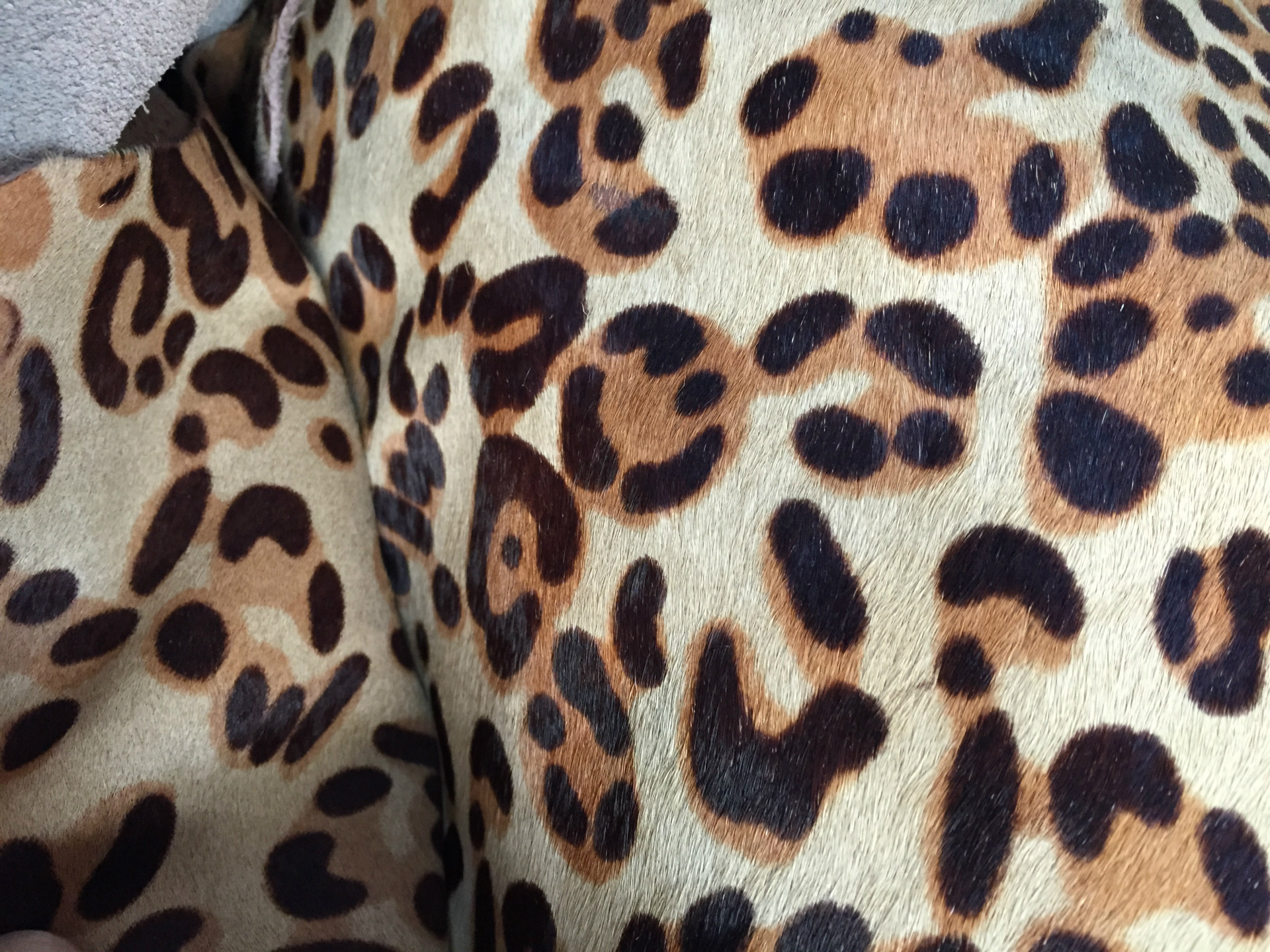 Yiwu genuine horse hair, horse leather, leopard print, zebra, cow, thousand bird print, horse hair, single color, multicolored horse skin, gilded version pic 3