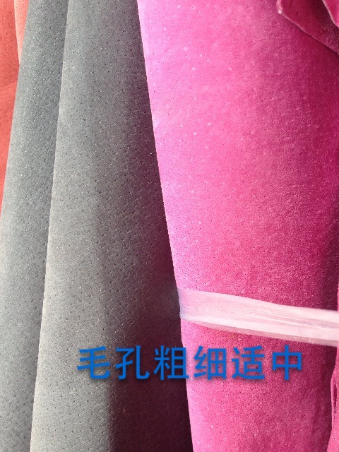 Ha Niu Leather, a direct sales manufacturer of genuine pigskin, offers a wide range of colors for the second-layer inner leather of pigs. We have stock available and can customize according to samples pic 7