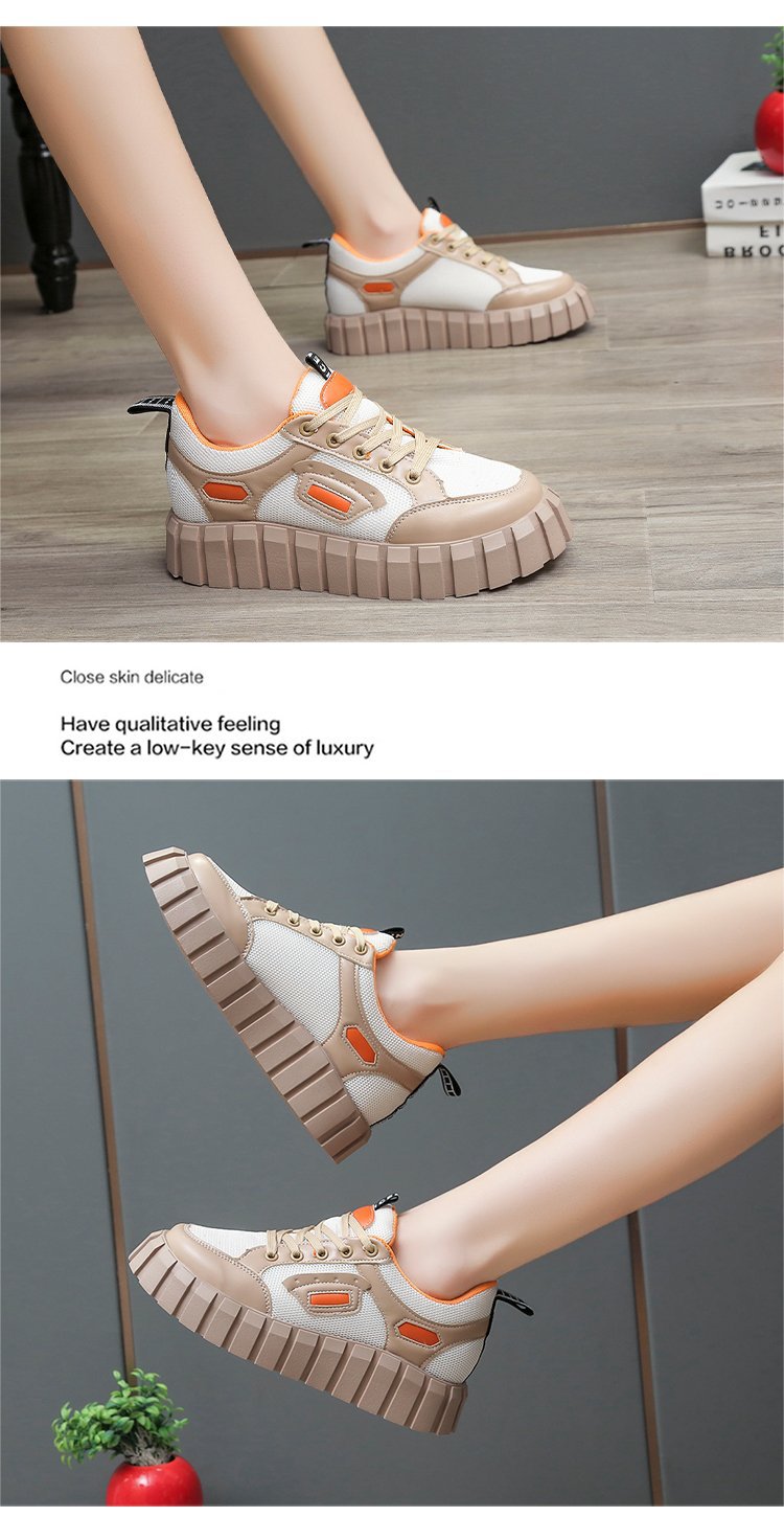 跨境外贸大码2021秋季新款街头时尚潮流圆头厚底女式休闲板鞋单鞋详情9